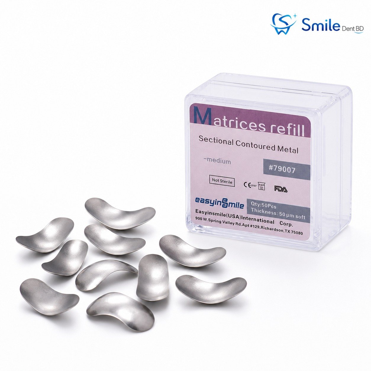 EasyinSmile medium sectional contoured metal matrix bands EasyinSmile medium sectional contoured metal matrix bands