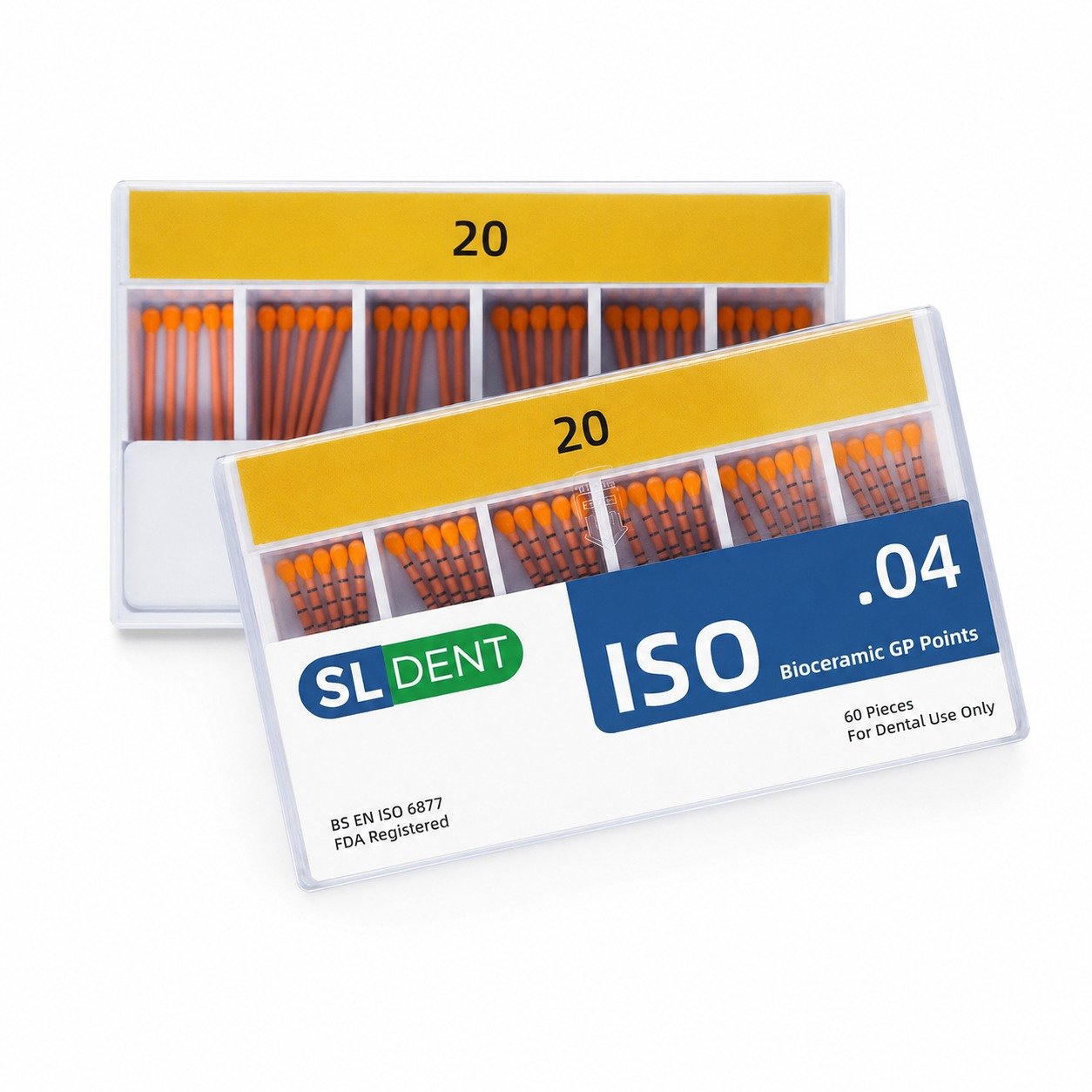 SL DENT ISO bioceramic gutta percha points Size 20 with 0.04 taper SL DENT ISO bioceramic gutta percha points Size 20 with 0.04 taper