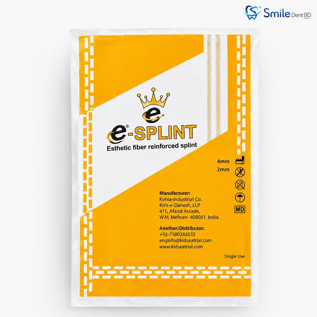 e-SPLINT esthetic fiber reinforced dental splint package e-SPLINT esthetic fiber reinforced dental splint package